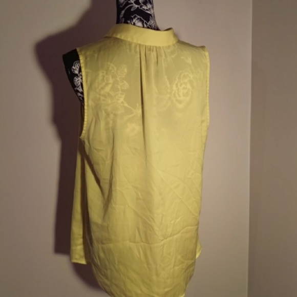 Women's large Ann Taylor Loft bright yellow blouse - Picture 4 of 5